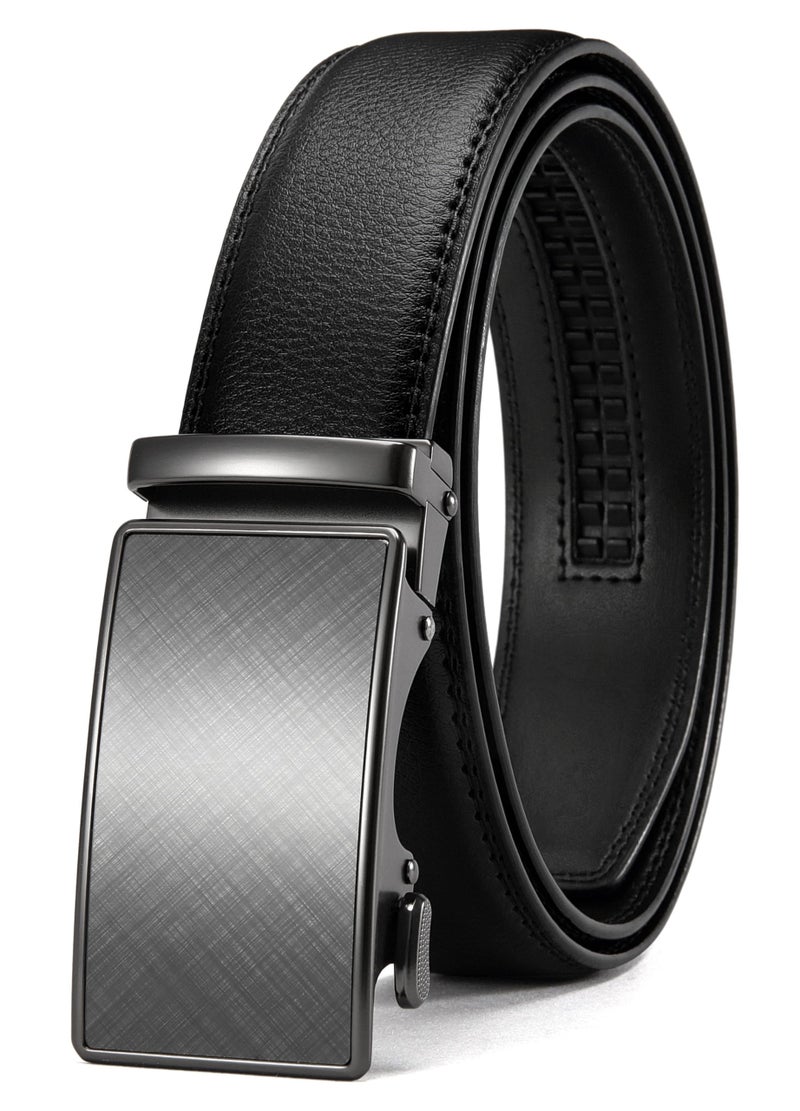 CHAOREN Mens Belt - Mens Ratchet Belt Leather 1 3/8" for Dress Pant - Micro Adjustable Belt Fit Everywhere - Image 1